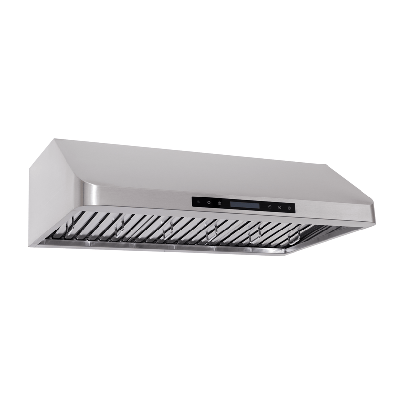 Proline PLFW 115 range hood by ProlineRangeHoods.com: stainless steel, 900 CFM, baffle filters, easy control panel.