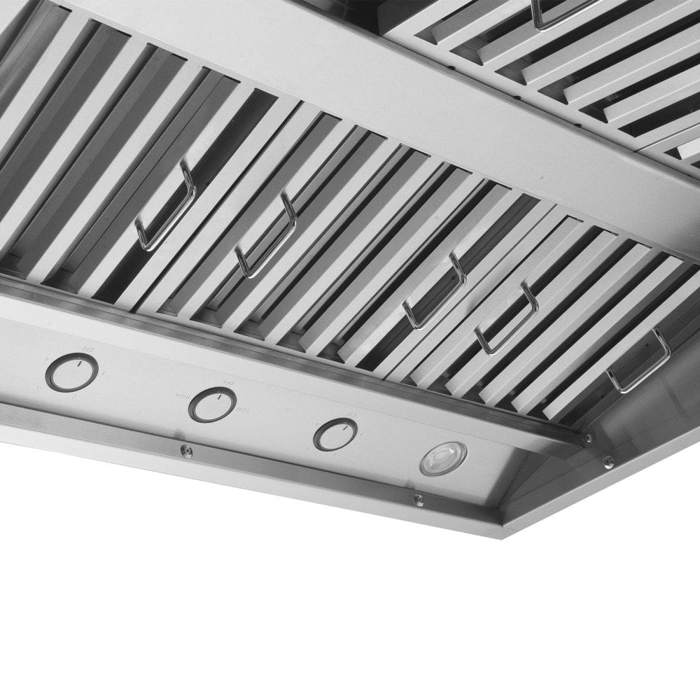 Check out ProlineRangeHoods.com for a close-up of the Proline Island Range Hood, 1200 CFM, 304 stainless steel.