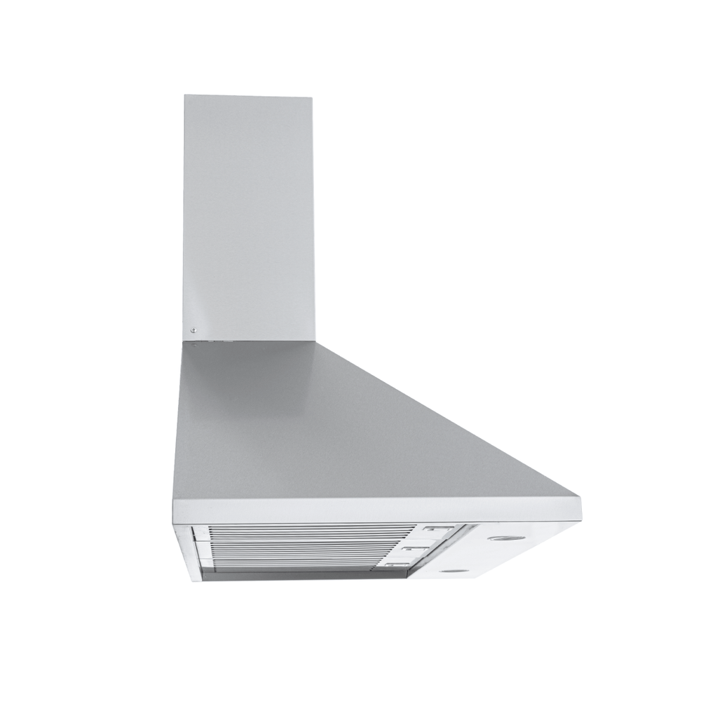 The Proline PLGW 129 SC range hood by Proline Range Hoods features stainless steel, 900/1200 CFM. ProlineRangeHoods.com.