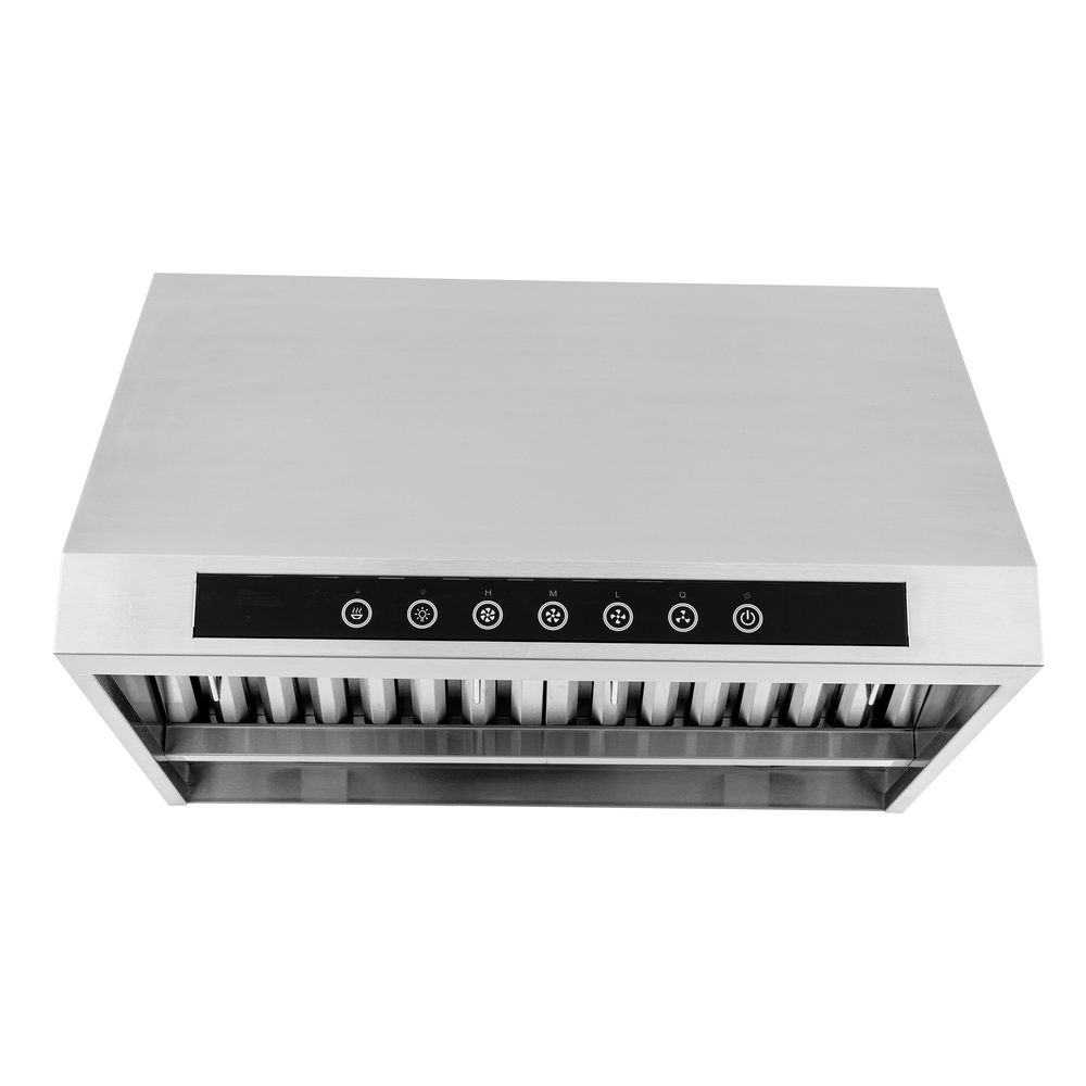 Proline PLJW 102 Under Cabinet Range Hood: stainless steel, 1000 CFM, ductless option. ProlineRangeHoods.com.