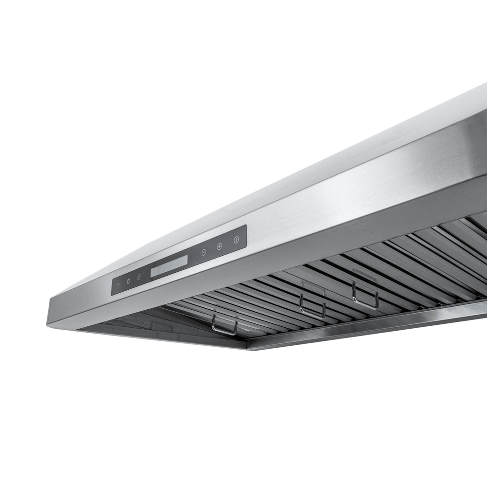 Proline PLJW 113 under cabinet vent hood, 900 CFM, modern controls, ductless option. ProlineRangeHoods.com.