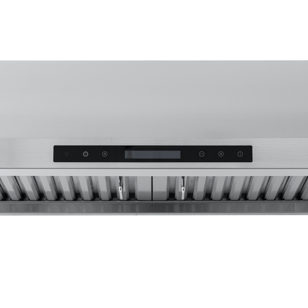 Proline PLJW 113 vent hood by ProlineRangeHoods.com: modern controls, SS finish, baffle filters, 900 CFM airflow, ductless option.