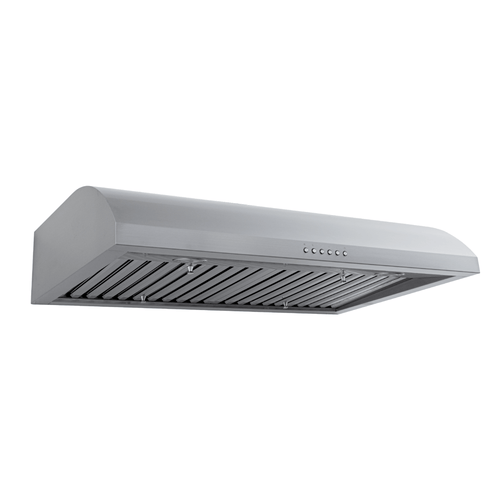 Proline PLJW 133 under-cabinet range hood has stainless steel, controls, metal filters, 900 CFM. ProlineRangeHoods.com.
