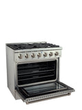 Proline PLSR 36" Gas Range - Stainless Steel - View 2