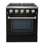 Proline Range Hoods Home & Garden > Kitchen & Dining > Kitchen Appliances > Ranges 30 inches wide / Matte Black Proline PLSR Dual Fuel Kitchen Range 15,000 BTUs Available in Stainless Steel, Matte Black, Gloss White options