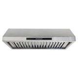 The Proline PLSW 116 30-36-Inch Under-Cabinet Range Hood at ProlineRangeHoods.com features 600 CFM, whisper-quiet operation, and a modern design.