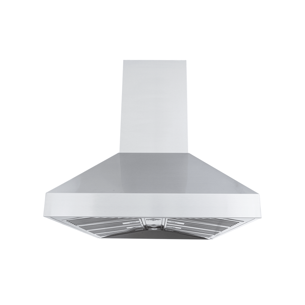 ProSI Island Range Hood by ProlineRangeHoods.com: stainless steel, dual motor 900/1800 CFM, baffle filters.