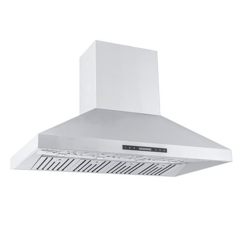 Proline PROSI - Ducted Island Range Hood, 900/1800 CFM | Stainless Steel Finish