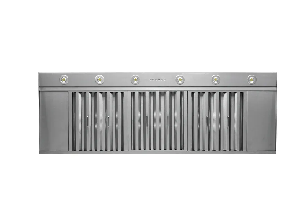 Proline Vortex Insert Range Hood, Customizable 600–1200 CFM Blower Opt