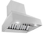 Experience exclusive designs at ProlineRangeHoods.com with the Wall Mounted Range Hood—stainless steel, lights, and more.