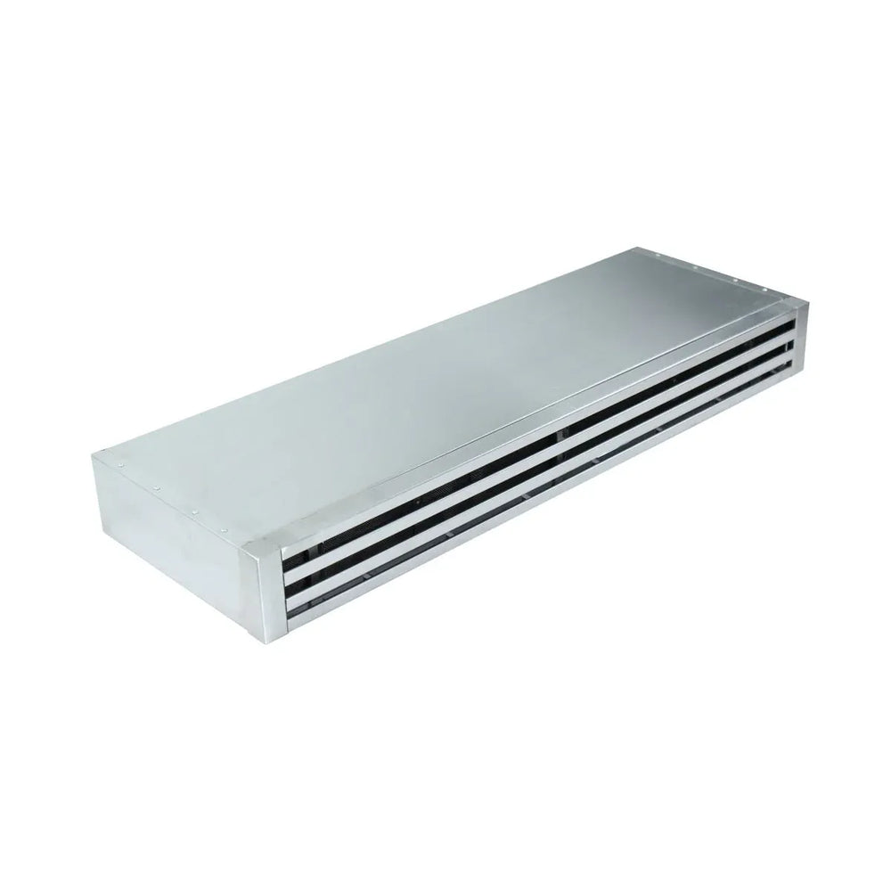 ProlineRangeHoods.com 42″ Recirculating Kit features a metal vent with horizontal slats for ductless systems.