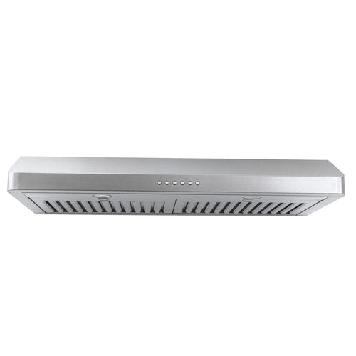 Under-Cabinet Range Hood, Convertible to Ductless, 600 CFM, Stainless Steel | Proline PLJW 185 Slim